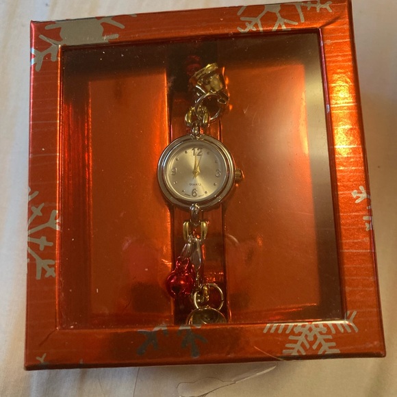 XM1 Christmas watch with 🔔 & red balls New but needs battery 8 inches long open - Picture 2 of 10